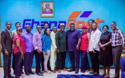 NEWLY ELECTED MUSIGA EXECUTIVES OF MUSIGA PAY A COURTESY ON MD OF GHANA POST