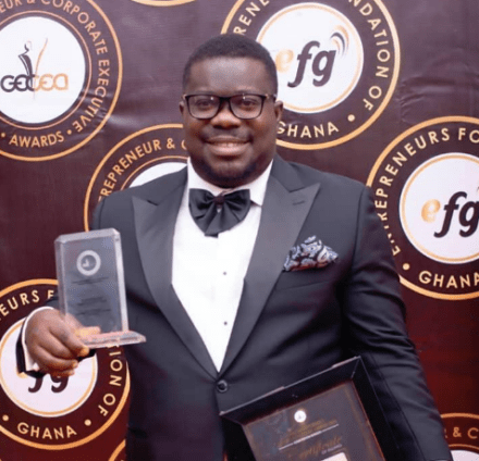 Obour wins Most Innovative CEO at Ghana Entrepreneur and Corporate Executive Awards